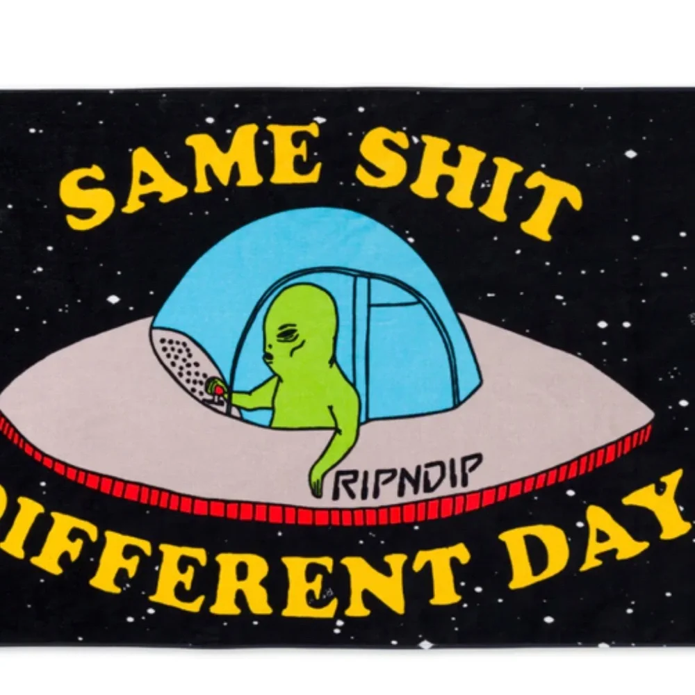 ripndip Same Sht Different Day Beach Towel